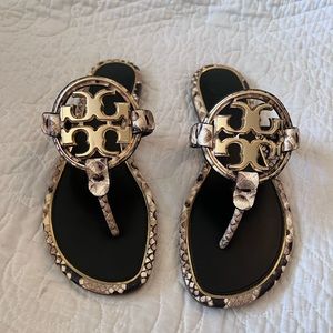 NWT Tory Burch Metal Miller Desert Roccia 6